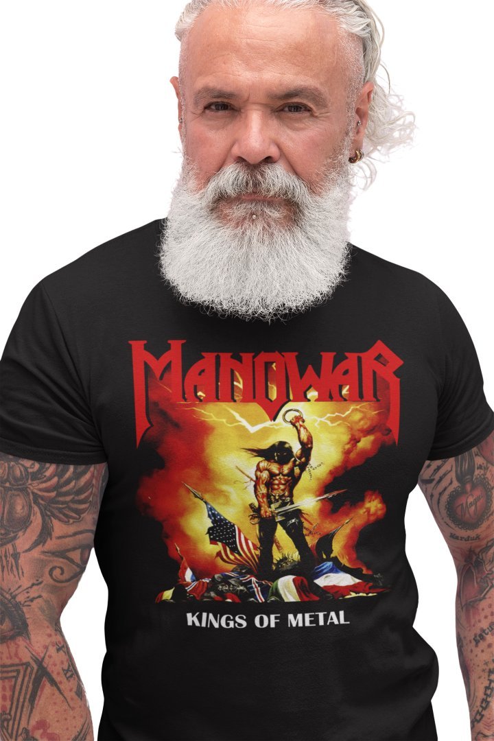 MANOWAR KOSZULKA MĘSKA CZARNA t-shirt KINGS OF METAL heavy power rock 5XL