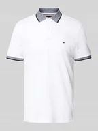 Koszulki męskie - Koszulka polo o kroju regular fit z mieszanki bawełny i lnu - miniaturka - grafika 1