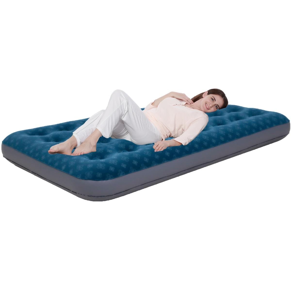 MATERAC FLOKOWANY 1-OSOBOWY Z NADRUKIEM 3D 191x73x22CM 24501