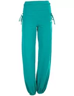 Spodnie damskie - WINSHAPE WINSHAPE Damskie spodnie treningowe Wh1 Fitness czas wolny sport joga pilates zielony zielony XL WH1-OCEAN-GREEN-XL - miniaturka - grafika 1