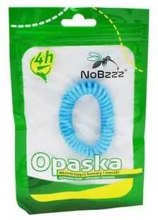 NoBzzz OPASKA NA KOMARY MESZKI DLA DZIECI Błękitna - Lampy owadobójcze - miniaturka - grafika 1
