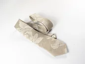 Krawaty i muchy męskie - Lniany krawat - miniaturka - grafika 1