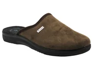 Kapcie męskie - Wygodne kapcie męskie INBLU DG-75U, ciemnobrązowe - Inblu - miniaturka - grafika 1