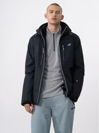 Kurtki narciarskie - 4F Kurtka narciarska 4FAW23TTJAM284 Czarny Regular Fit - miniaturka - grafika 1