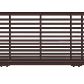 Ogrodzenia - Polbram Brama przesuwna teleskopowa Bali II 6x1,5 m lewa brązowa automat - miniaturka - grafika 1