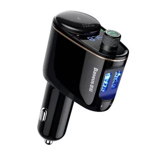 Transmiter samochodowy Baseus bluetooth MP3 S-06 (czarny) - Transmitery FM - miniaturka - grafika 1