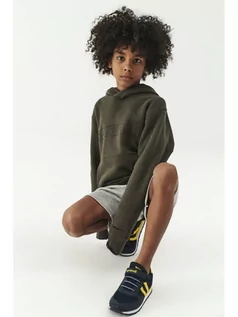 Bluzy dla chłopców - Sprandi Bluza SS21-BLK005 Zielony Regular Fit - grafika 1