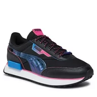 Buty dla dziewczynek - Sneakersy Puma Future Rider Cosmic Grl Jr 392612 01 Puma Black-Ravish-Ultra Blue - miniaturka - grafika 1