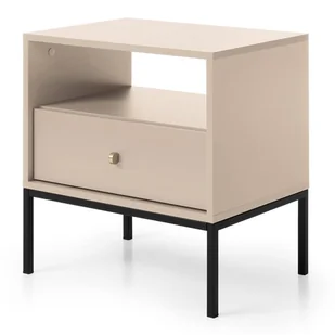Stolik nocny MONO MS54 Beż piaskowy - Szafki nocne - miniaturka - grafika 1