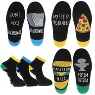 Skarpetki męskie - Śmieszne SKARPETY SKARPETKI Socks 3 Pary Moraj r. 39-42 - miniaturka - grafika 1