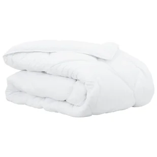 vidaXL Koce i Kołdry Biały 200 x 220 cm Mikrofibra - Koce - miniaturka - grafika 1