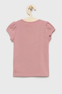 Koszulki dla dziewczynek - Name it t-shirt dziecięcy kolor różowy - - grafika 1
