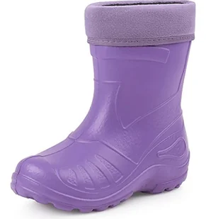 Ladeheid Kalosze dziecięce, lekkie jak piórko i wodoodporne, z tworzywa EVA, kalosze z podszewką, KL050, fioletowy, 25 EU - Buty dla dziewczynek - miniaturka - grafika 1