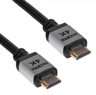 Akyga Kabel HDMI HDMI 3m Czarno-srebrny AK-HD-30P - Kable - miniaturka - grafika 1