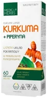 Witaminy i minerały - Medica Herbs, Kurkuma + piperyna, 600 mg 2,1mg, 60 kaps. - miniaturka - grafika 1