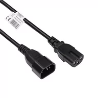 Kable - Kabel zasilający serwerowy Akyga AK-UP-06 C14 / C15 UPS przewód 1.8m - miniaturka - grafika 1