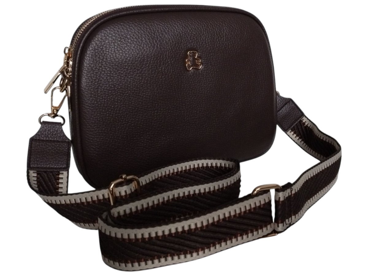 Torebka Damska Crossbody Coffee, Pojemna Mała Listonoszka Na Co Dzień