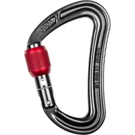 Sprzęt wspinaczkowy - Karabinek OCÚN Raven Screw anthracite/red - miniaturka - grafika 1