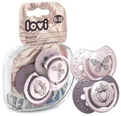 Smoczki uspokajające - LOVI SMOCZEK DYNAMICZNY ORTODONTYCZNY 2szt. 6-18 m - miniaturka - grafika 1