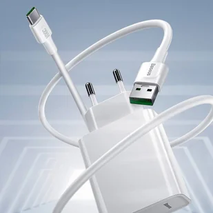 Baseus szybka ładowarka sieciowa USB / USB Typ C VOOC Quick Charge 4.0+ Power Delivery 3.0 + kabel USB - USB Typ C 1m czarny (TZCCFS-H01) - Ładowarki do telefonów - miniaturka - grafika 7