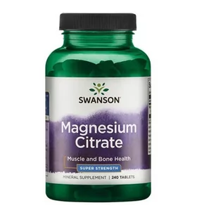 SWANSON Magnesium Citrate 240tabs - Witaminy i minerały dla sportowców - miniaturka - grafika 2