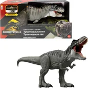 Figurki dla dzieci - Figurka Mattel Jurassic World - Odrodzenie Kolosalny Tyranozaur 99 cm JGB52 - miniaturka - grafika 1