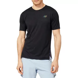 Koszulka New Balance MT23281BK - czarna - Koszulki sportowe męskie - miniaturka - grafika 1