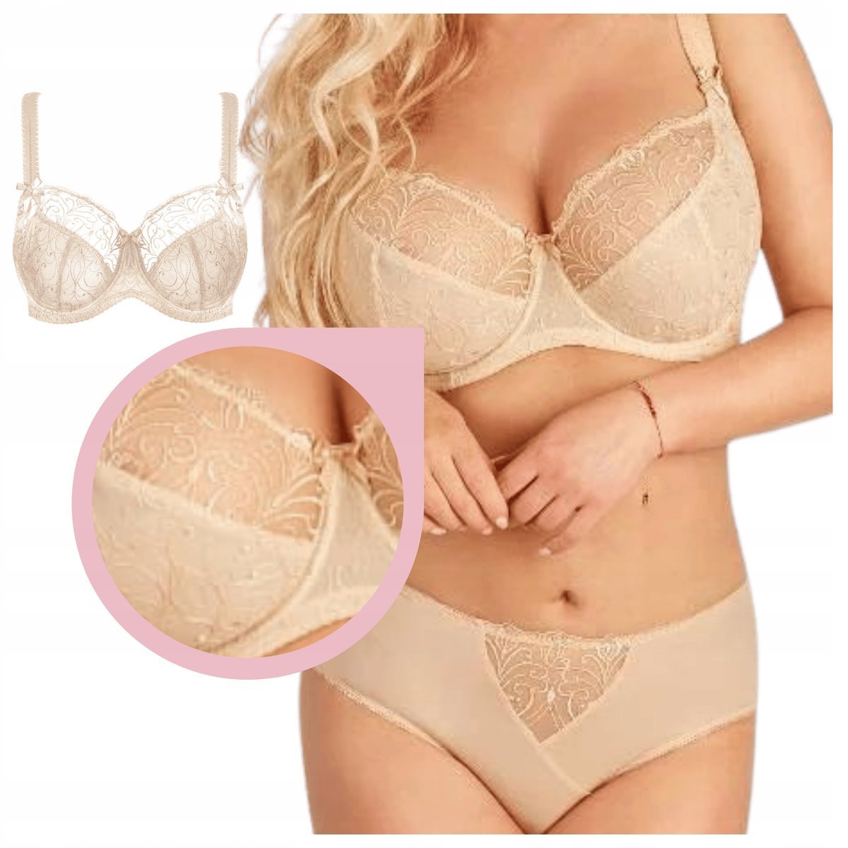 Biustonosz Nessa Sonata soft bezowy - 75M