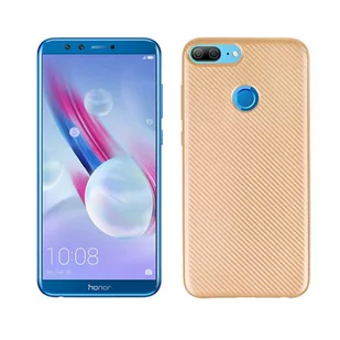 NoName Etui Carbon Fiber Huawei Honor 9 lite złoty/gold - Etui i futerały do telefonów - miniaturka - grafika 1