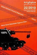 Książki o kulturze i sztuce - Krytyka polityczna Nr 22 / 2010 - miniaturka - grafika 1