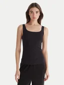 Koszulki i topy damskie - Hunkemöller Top Singlet 302809 Czarny Slim Fit - miniaturka - grafika 1