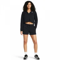 Koszulki sportowe damskie - Damskie spodenki dresowe Under Armour Rival Fleece Short - czarne - UNDER ARMOUR - miniaturka - grafika 1