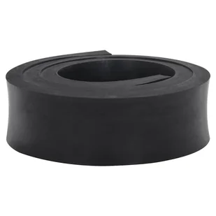 vidaXL Gumowa krawędź do pługa śnieżnego czarna 150x8x2 cm - Zamiatarki - miniaturka - grafika 1