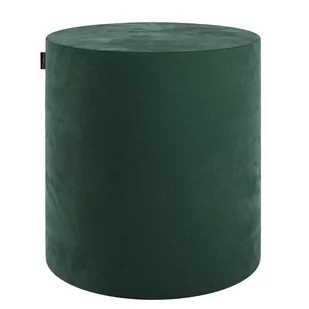 Dekoria Dekoria Puf Barrel ciemny zielony velvet welur - Pufy i podnóżki - miniaturka - grafika 1