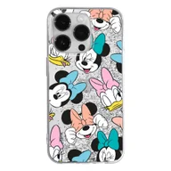 Etui i futerały do telefonów - Etui płynny brokat do Apple IPHONE 14 PRO Disney: Disney Friends 018 oryginalne i oficjalnie licencjonowane, Srebrny - miniaturka - grafika 1