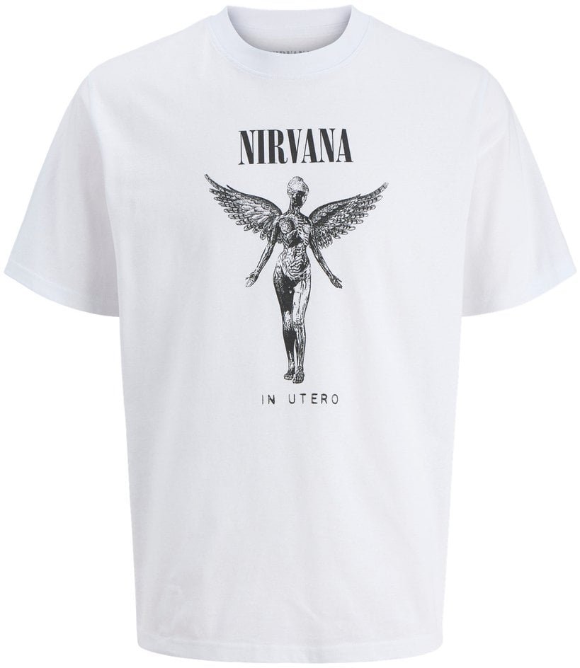 Jack&Jones koszulka t-shirt Nirvana JPRBLUNIRVANA SS TEE 12287521 BRIGHT WHITE L