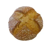 Chleb - Chleb okrągły na kamieniu - miniaturka - grafika 1