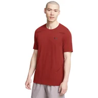 Koszulki sportowe męskie - Męska koszulka treningowa Under Armour Vanish Seamless Grid SS - czerwona - UNDER ARMOUR - miniaturka - grafika 1