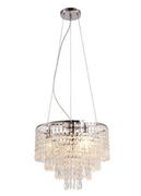 Lampy sufitowe - EVO LAMPA wisząca EVO P04892CH kryształowa OPRAWA zwis glamour crystal przezroczysty EVO P04892CH - miniaturka - grafika 1