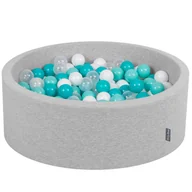Suche baseny - KiddyMoon basen z kolorowymi piłkami  7 cm, dla niemowląt, dzieci, okrągły - miniaturka - grafika 1