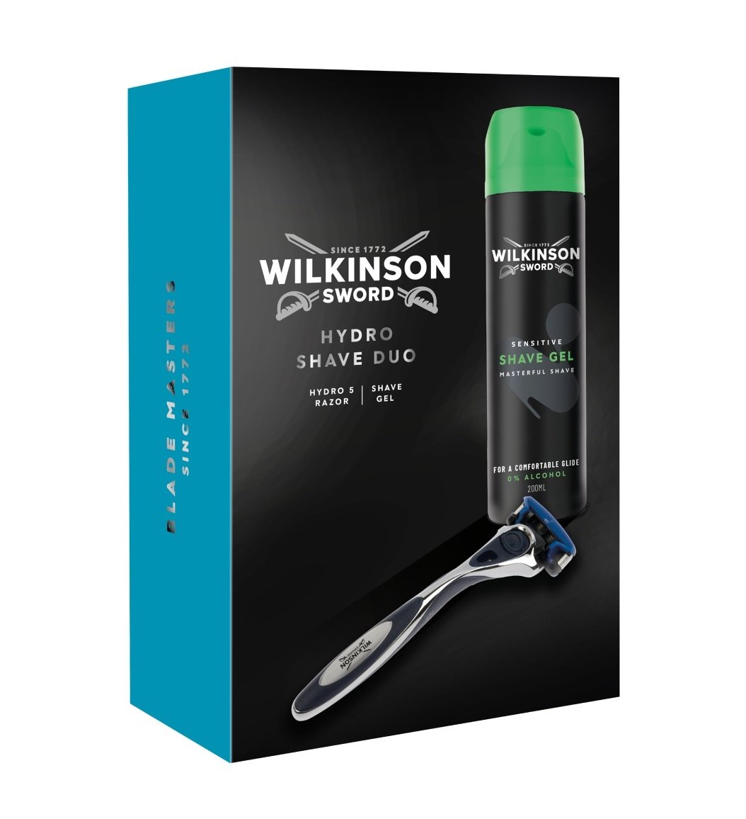 Wilkinson Sword Zestaw: maszynka do golenia Hydro 5 + żel do golenia Sensitive
