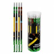 Kredki, ołówki, pastele i pisaki - Starpak, Ołówek z gumką Pixel Game 48 szt. w Tubie 490964 - miniaturka - grafika 1