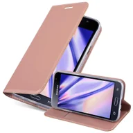 Etui i futerały do telefonów - Pokrowiec Ochronny Do Samsung Galaxy J3 2016 Etui w CLASSY RÓŻOWE ZŁOTO Case Obudowa Ochronny Cover Cadorabo - miniaturka - grafika 1