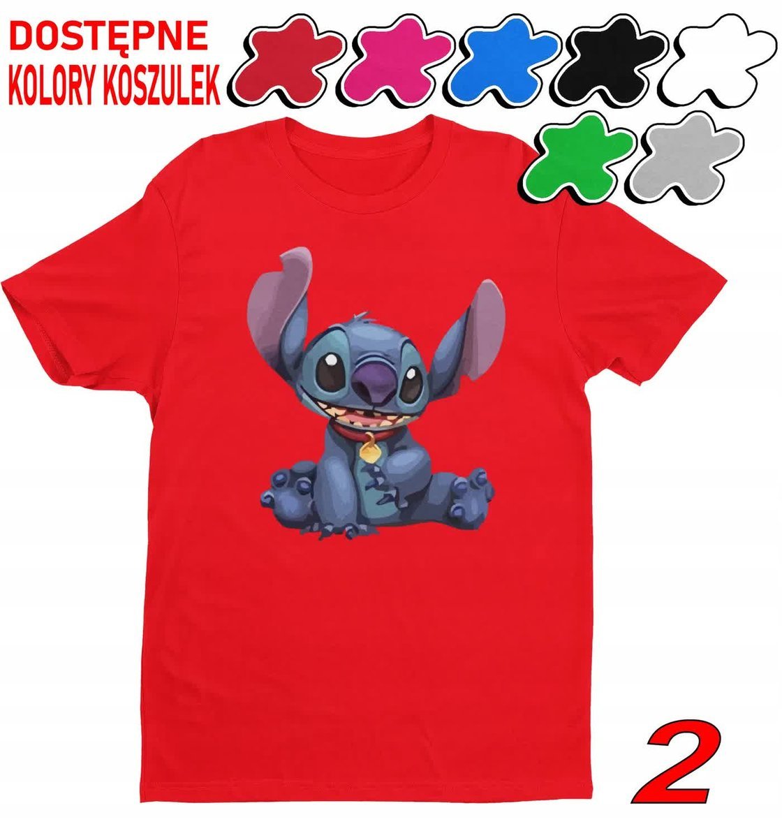 Koszulka Dziecięca Z Nadrukiem Dla Fana Stich Angel Słodziak -L 146-152