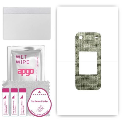 folia naklejka skórka strukturalna na TYŁ do Nokia 2780 Flip - Tkanina Lniana - apgo SKINS