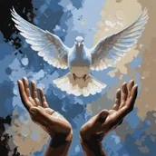 Malowanie po numerach - Malowanie po numerach - Dłonie dobroci 40x40cm - miniaturka - grafika 1