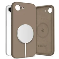 Etui i futerały do telefonów - Etui TECH-PROTECT Liquid Silicone MagSafe do Apple iPhone 16E Brązowy - miniaturka - grafika 1