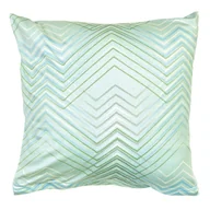 Poszewki na poduszki - Poszewka bawełniana jersey exclusive 40x40 2427 zielona zygzak - miniaturka - grafika 1