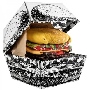Skarpetki Męskie Kolorowe Skarpety Hamburger 2pary - Skarpetki męskie - miniaturka - grafika 1