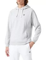 Bluzy męskie - FILA Męska bluza z kapturem BISCEGLIE Light Grey Melange, L, jasnoszary melanżowy, L - miniaturka - grafika 1